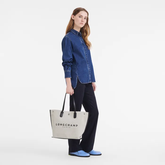 Essential L Tote bag Ecru Women Shoulder bags Longchamp Essential L Tote bag Ecru Women Shoulder bags Longchamp