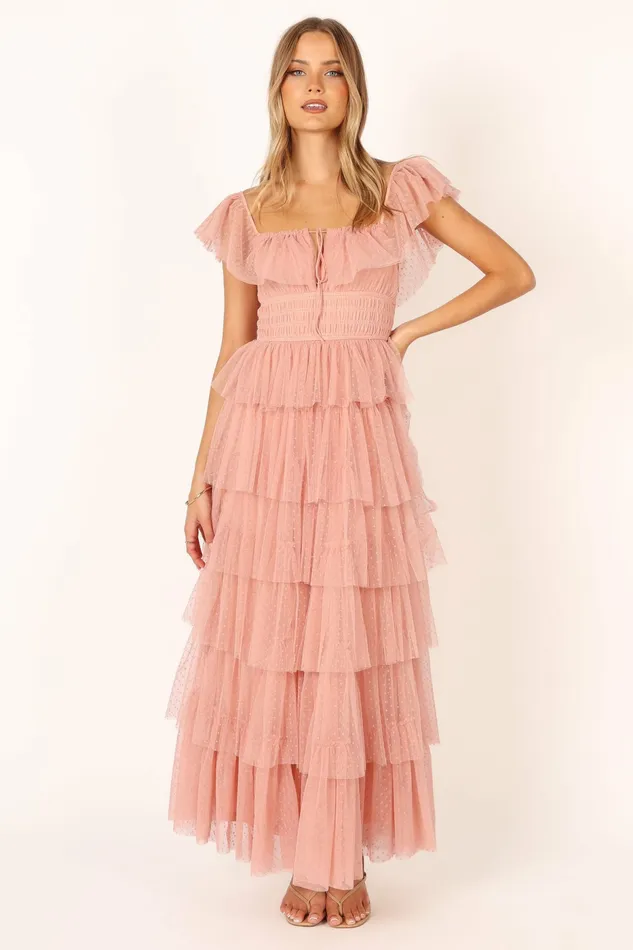 Event Dresses Belle Maxi Dress Blush 8211 Petal and Pup Women