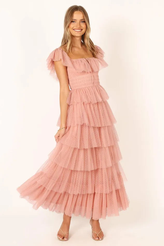 Event Dresses Belle Maxi Dress Blush 8211 Petal and Pup Women