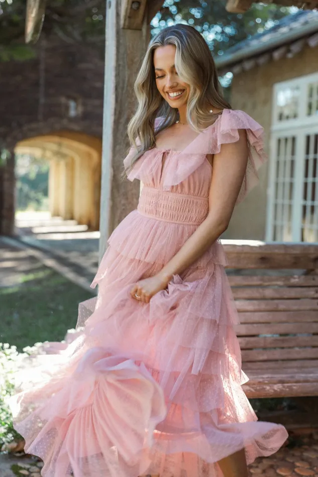 Event Dresses Belle Maxi Dress Blush 8211 Petal and Pup Women