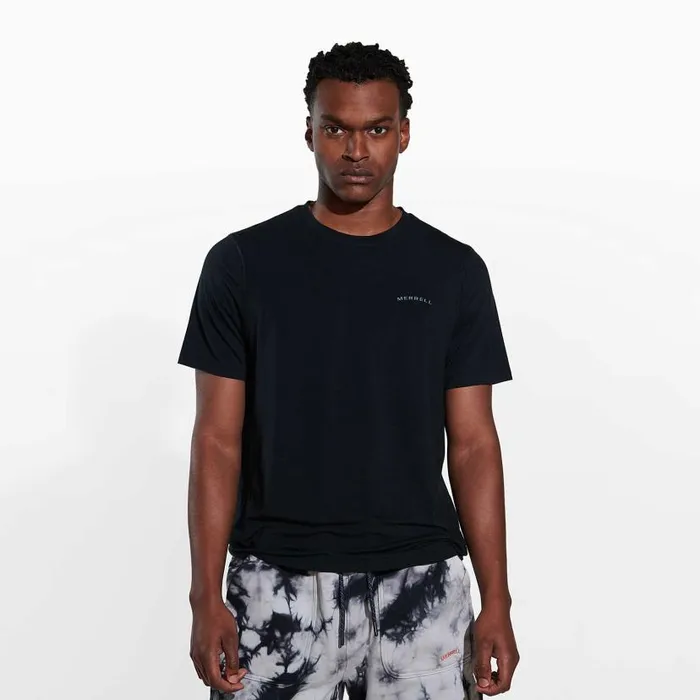 Everyday Tee With Tencel Black Men Merrell Tops