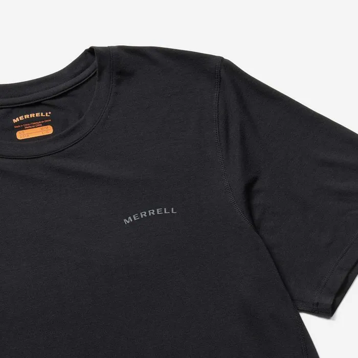 Everyday Tee With Tencel Black Men Merrell Tops