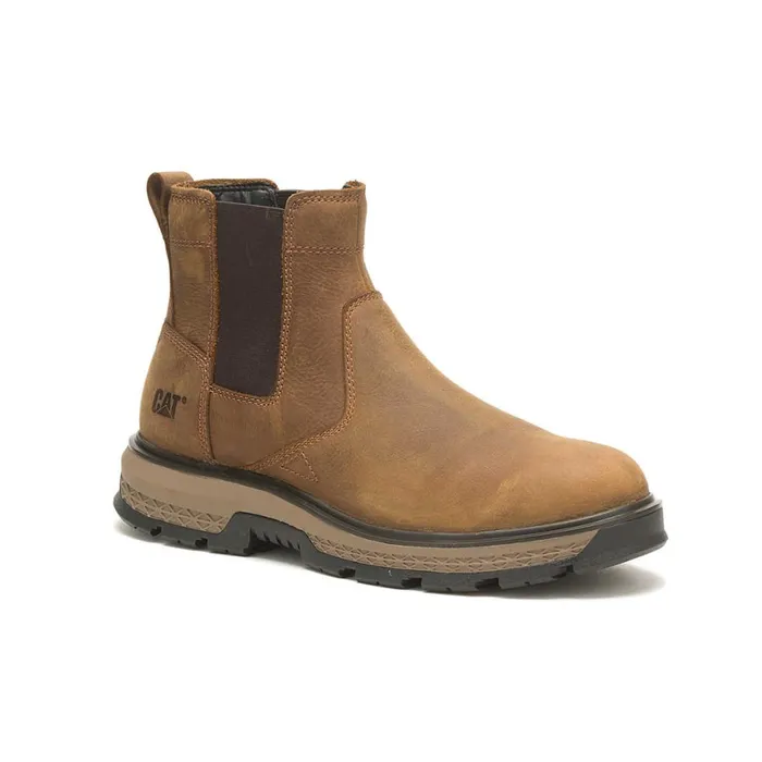 Exposition Chelsea Work Boot Pyramid Men Cat Footwear PullOns