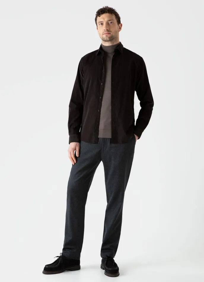 ExtraFine Merino Roll Neck Cedar Men SUNSPEL Knitwear
