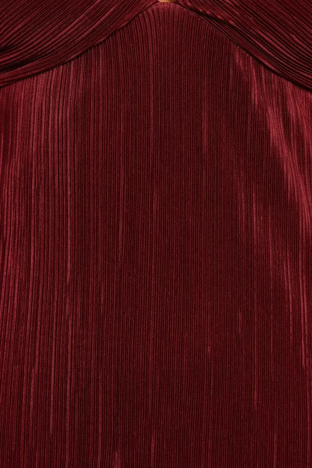 Fall Dresses Safi Plisse Maxi Dress Wine Petal and Pup Women