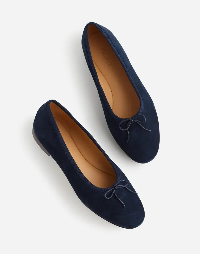 Flats and Loafers Women Madewell The April Ballet Flat Deep Indigo