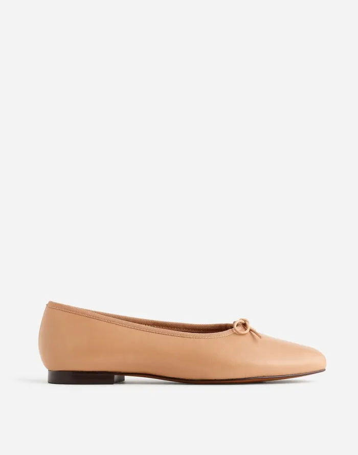 Flats and Loafers Women Madewell The April Ballet Flat Warm Sand