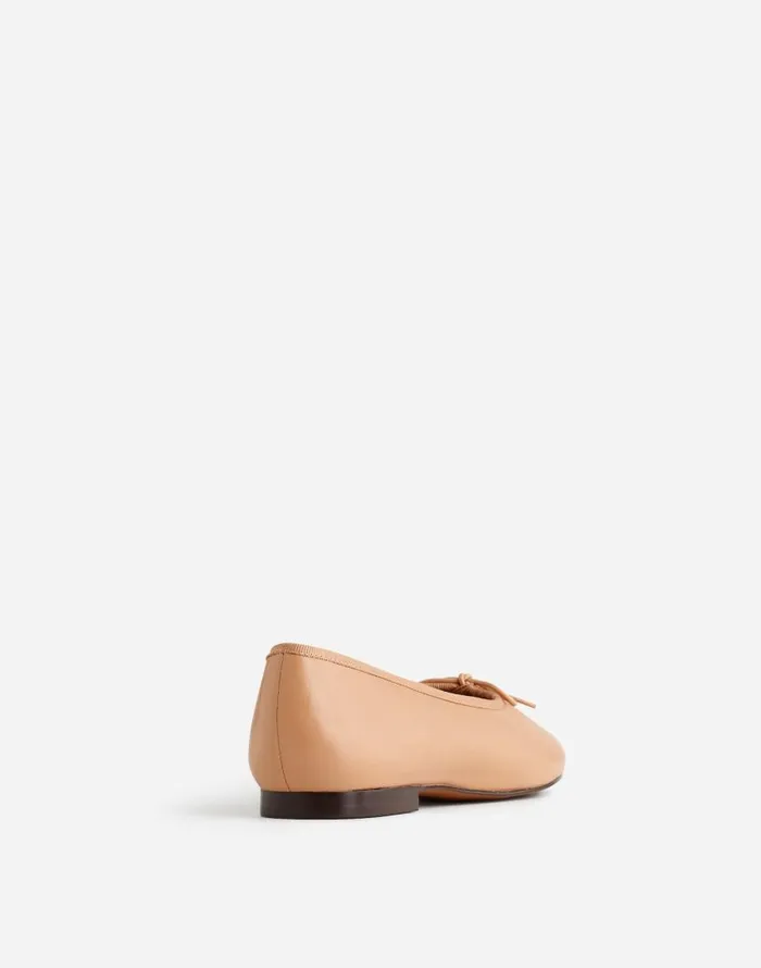 Flats and Loafers Women Madewell The April Ballet Flat Warm Sand