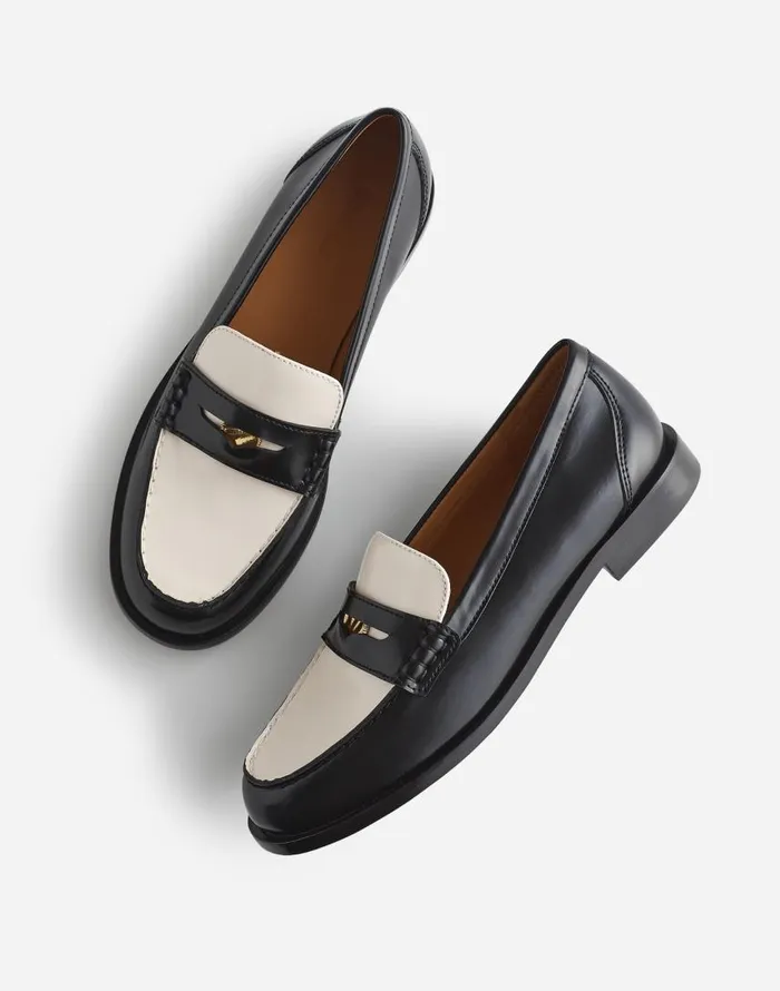 Flats and Loafers Women Madewell The Grayson Penny Loafer True Black Multi