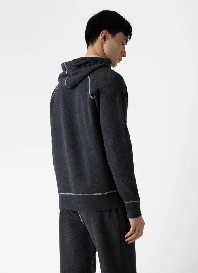 Fleeceback Hoody Charcoal Melange Men SUNSPEL Sweatshirts and Sweatpants