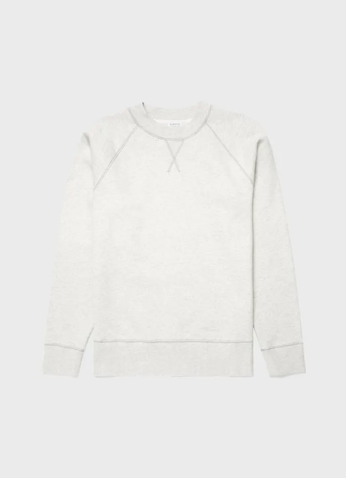 Fleeceback Sweatshirt Archive White Melange Men SUNSPEL Sweatshirts and Sweatpants