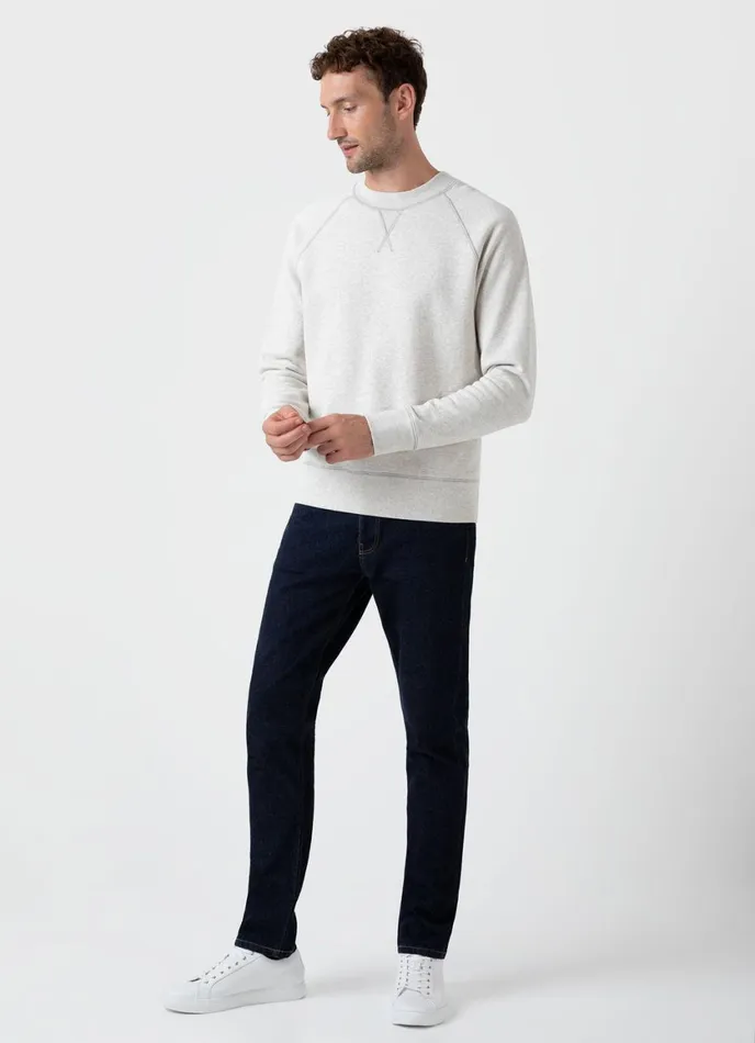Fleeceback Sweatshirt Archive White Melange Men SUNSPEL Sweatshirts and Sweatpants