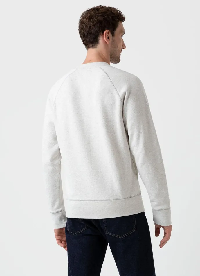 Fleeceback Sweatshirt Archive White Melange Men SUNSPEL Sweatshirts and Sweatpants