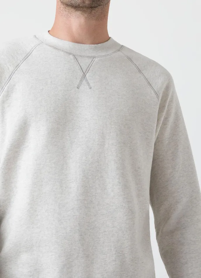 Fleeceback Sweatshirt Archive White Melange Men SUNSPEL Sweatshirts and Sweatpants