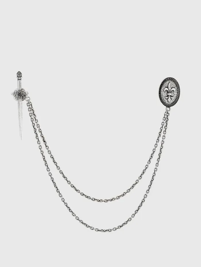 FLEUR DE LIS BROOCH No Color Men John Varvatos Jewelry