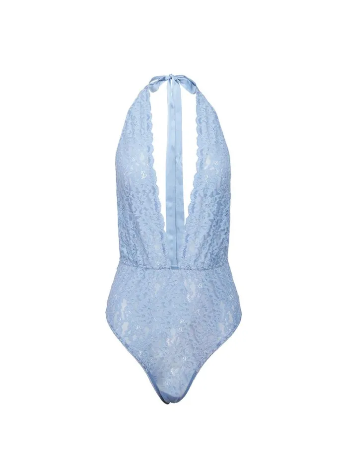 Fleur Du Mal Bodysuits Charlotte Halter Teddy Ciel 8211 Women