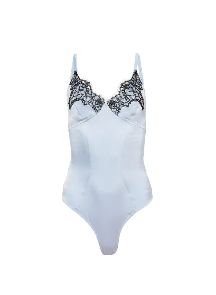 Fleur Du Mal Bodysuits Iris Lace Bodysuit Ice Queen 8211 Women Fleur Du Mal Bodysuits Iris Lace Bodysuit Ice Queen 8211 Women