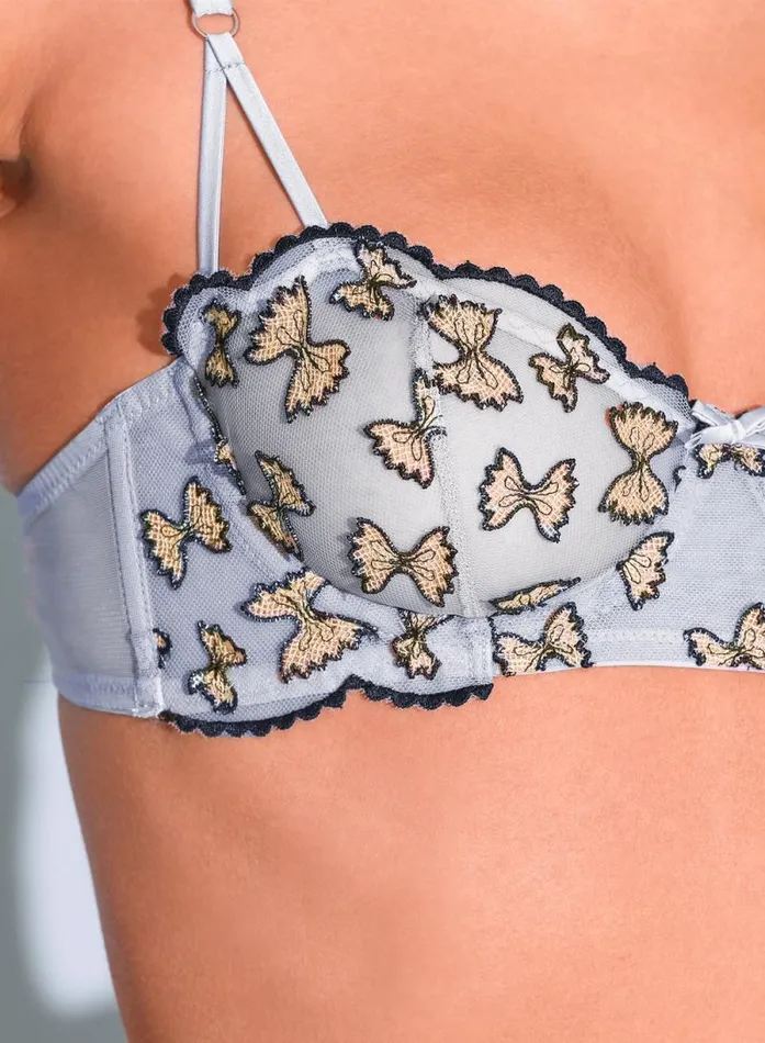 Fleur Du Mal Fuller Cup Bras Farfalle Embroidery Balconette Ice Queen 8211 Women Fleur Du Mal Fuller Cup Bras Farfalle Embroidery Balconette Ice Queen 8211 Women