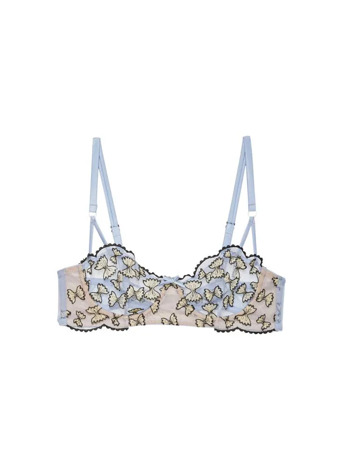 Fleur Du Mal Fuller Cup Bras Farfalle Embroidery Balconette Ice Queen 8211 Women Fleur Du Mal Fuller Cup Bras Farfalle Embroidery Balconette Ice Queen 8211 Women