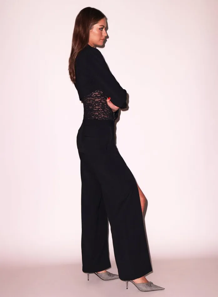 Fleur Du Mal Outerwear Cropped Blazer Black 8211 Women Fleur Du Mal Outerwear Cropped Blazer Black 8211 Women