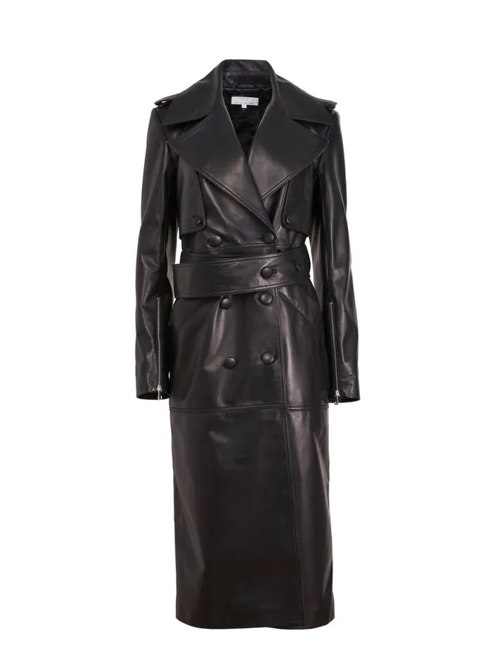 Fleur Du Mal Outerwear Moto Leather Trench Coat Black 8211 Women Fleur Du Mal Outerwear Moto Leather Trench Coat Black 8211 Women