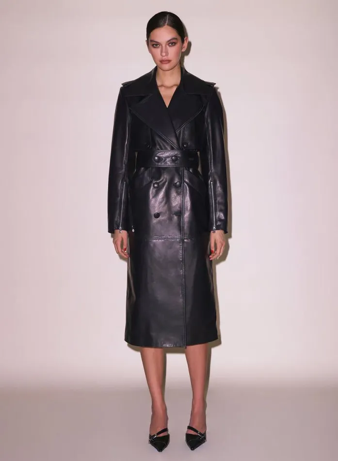 Fleur Du Mal Outerwear Moto Leather Trench Coat Black 8211 Women Fleur Du Mal Outerwear Moto Leather Trench Coat Black 8211 Women