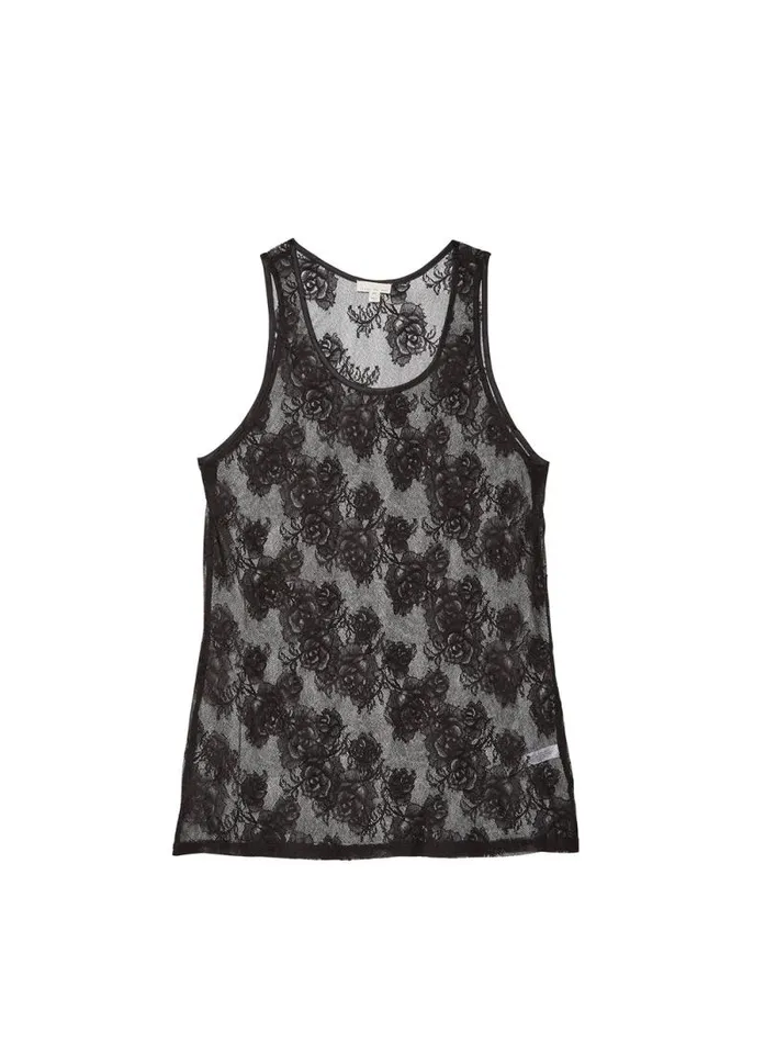 Fleur Du Mal Sleepwear Unisex Bouquet Lace Tank Black 8211 Women
