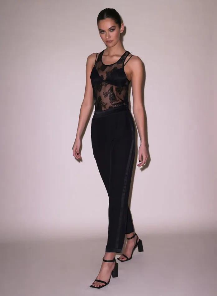 Fleur Du Mal Sleepwear Unisex Bouquet Lace Tank Black 8211 Women