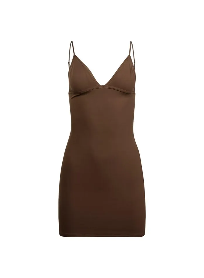Fleur Du Mal Slips Le Stretch Micro Triangle Slip Cocoa 8211 Women