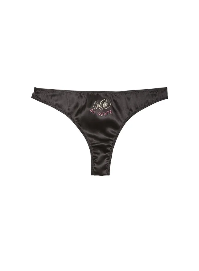 Fleur Du Mal Thongs Al Dente Luxe Thong Black 8211 Women Fleur Du Mal Thongs Al Dente Luxe Thong Black 8211 Women