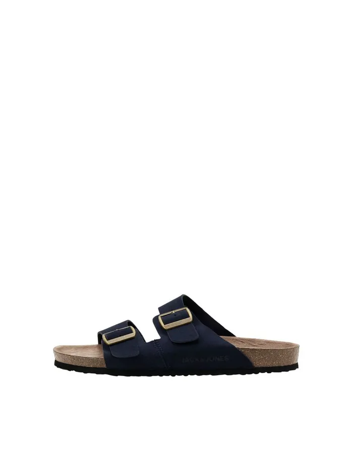 Flip Flops and Sandals JACK and JONES Mens SUEDE BUCKLE SANDALS Blue Navy Blazer Gift 4 You