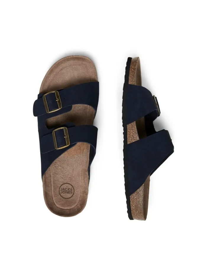 Flip Flops and Sandals JACK and JONES Mens SUEDE BUCKLE SANDALS Blue Navy Blazer Gift 4 You