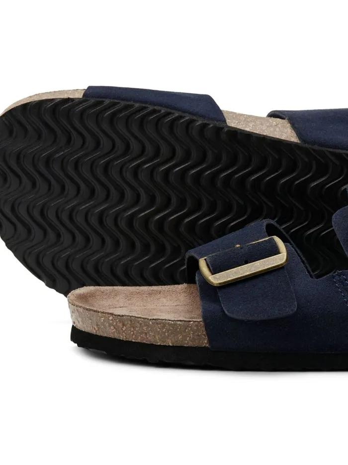 Flip Flops and Sandals JACK and JONES Mens SUEDE BUCKLE SANDALS Blue Navy Blazer Gift 4 You