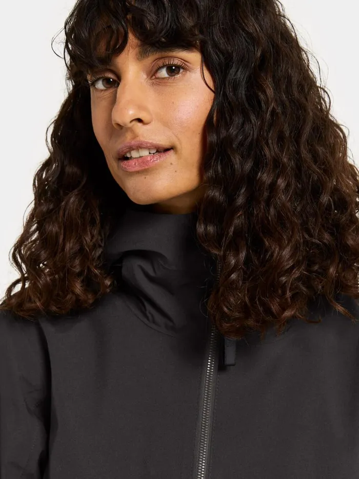 Folka Parka Black Women Didriksons Spring Jackets