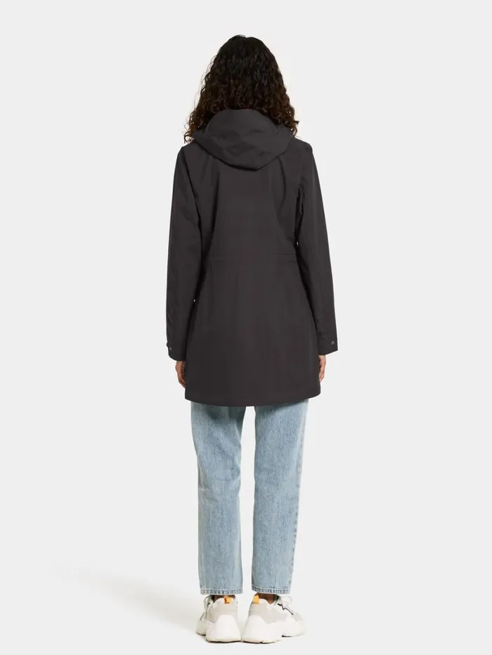 Folka Parka Black Women Didriksons Spring Jackets