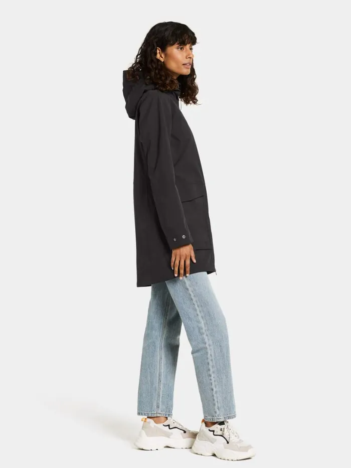 Folka Parka Black Women Didriksons Spring Jackets