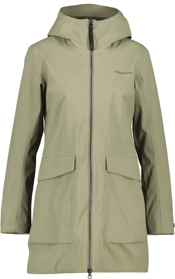 Folka Parka Dusty Olive Women Didriksons Spring Jackets