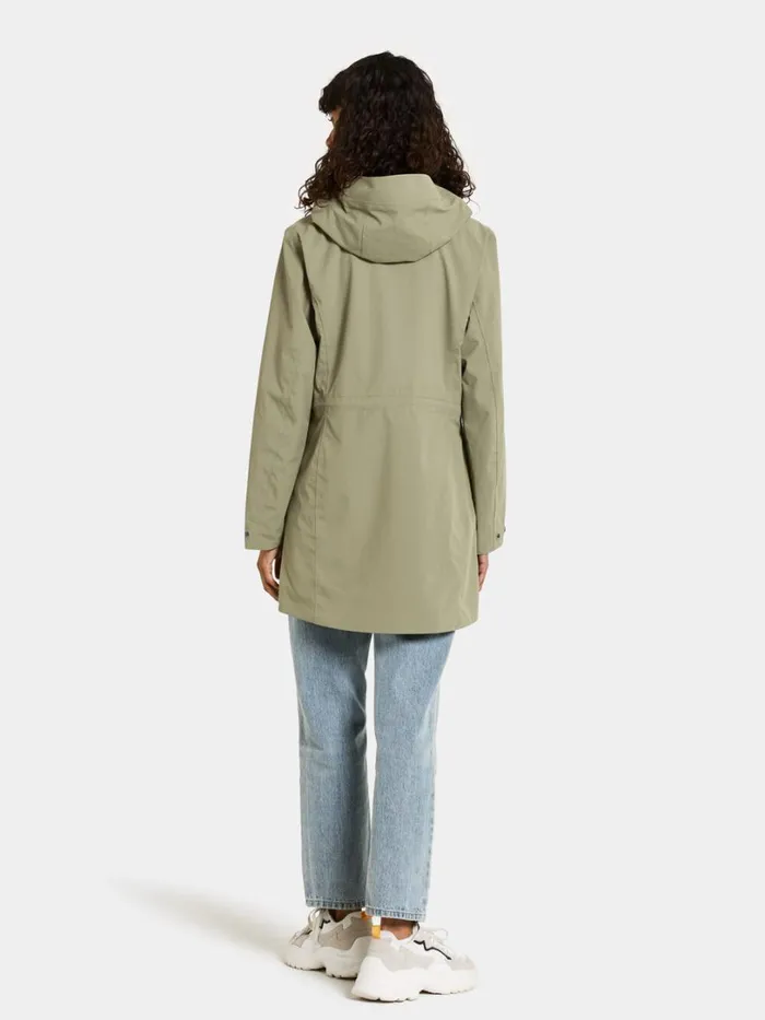 Folka Parka Dusty Olive Women Didriksons Spring Jackets