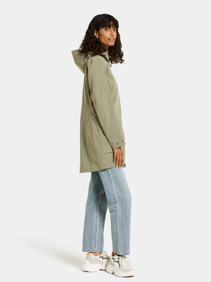 Folka Parka Dusty Olive Women Didriksons Spring Jackets