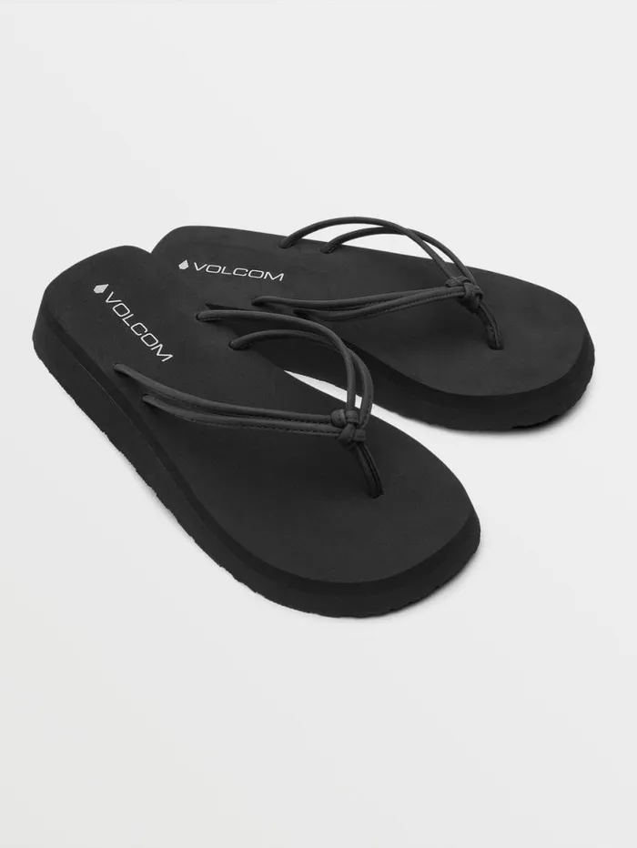 Forever Up Sandals 8211 Black Womens Volcom Sandals