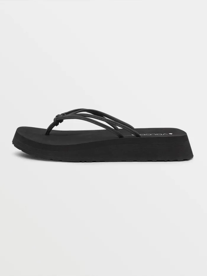 Forever Up Sandals 8211 Black Womens Volcom Sandals