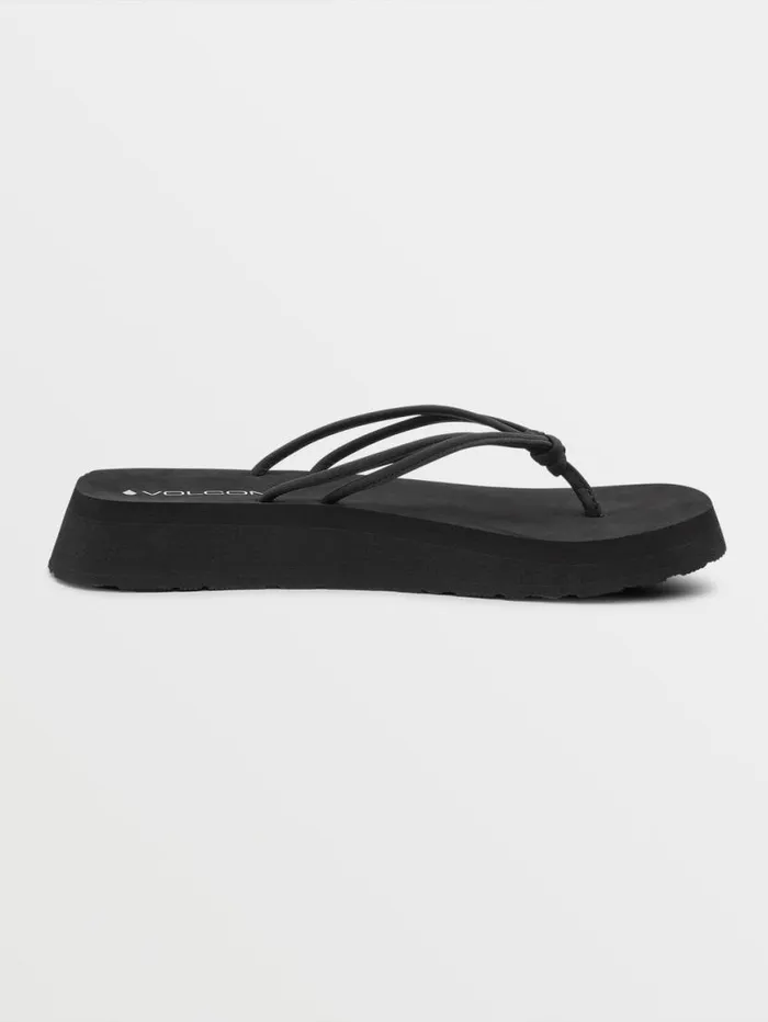 Forever Up Sandals 8211 Black Womens Volcom Sandals