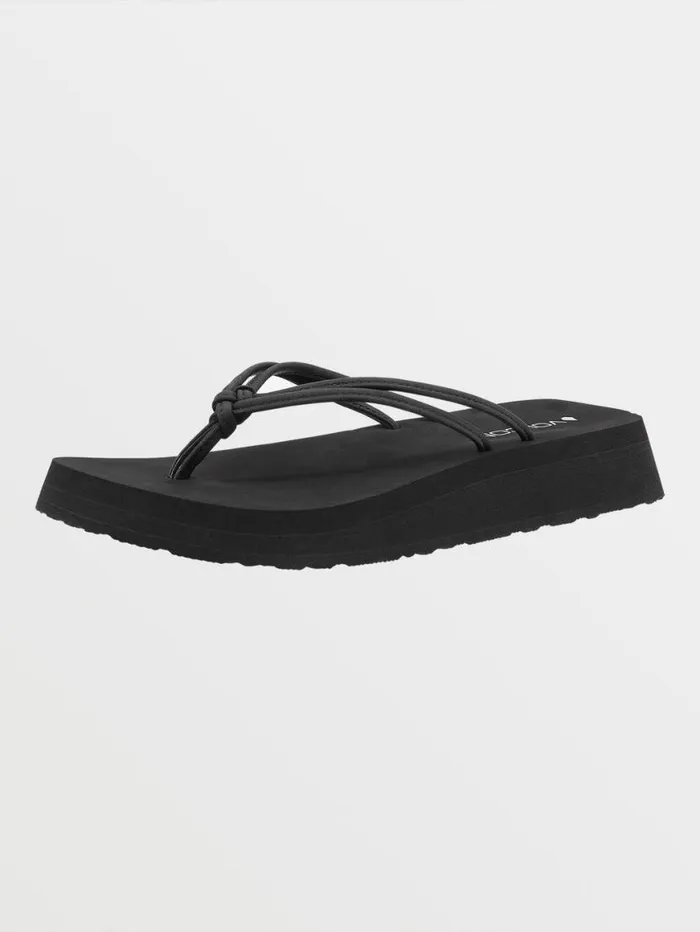 Forever Up Sandals 8211 Black Womens Volcom Sandals