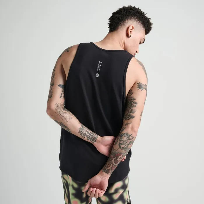 Fragment Performance Tank Top With Freshtek Black Men Stance Shirts and Tees