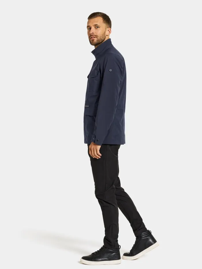 Frank Jacket Dark Night Blue Men Didriksons Lightweight Jackets