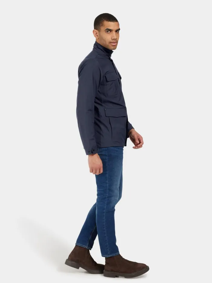 Frank Jacket Dark Night Blue Men Didriksons Lightweight Jackets