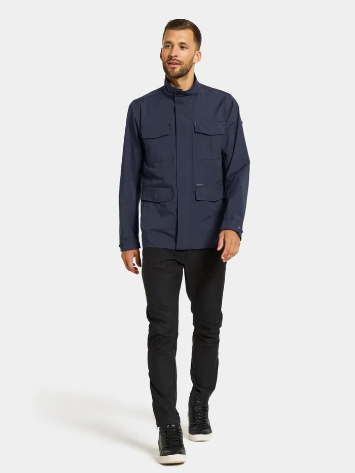 Frank Jacket Dark Night Blue Men Didriksons Lightweight Jackets
