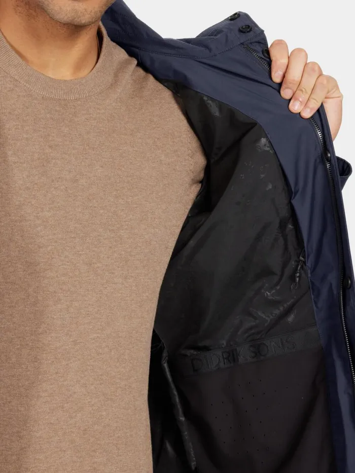 Frank Jacket Dark Night Blue Men Didriksons Lightweight Jackets