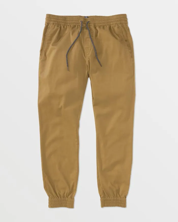 Frickin Slim Joggers 8211 Dark Khaki Mens Volcom Hiking