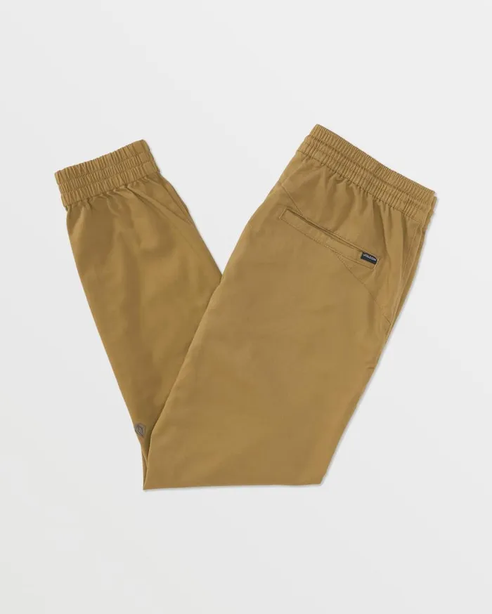 Frickin Slim Joggers 8211 Dark Khaki Mens Volcom Hiking